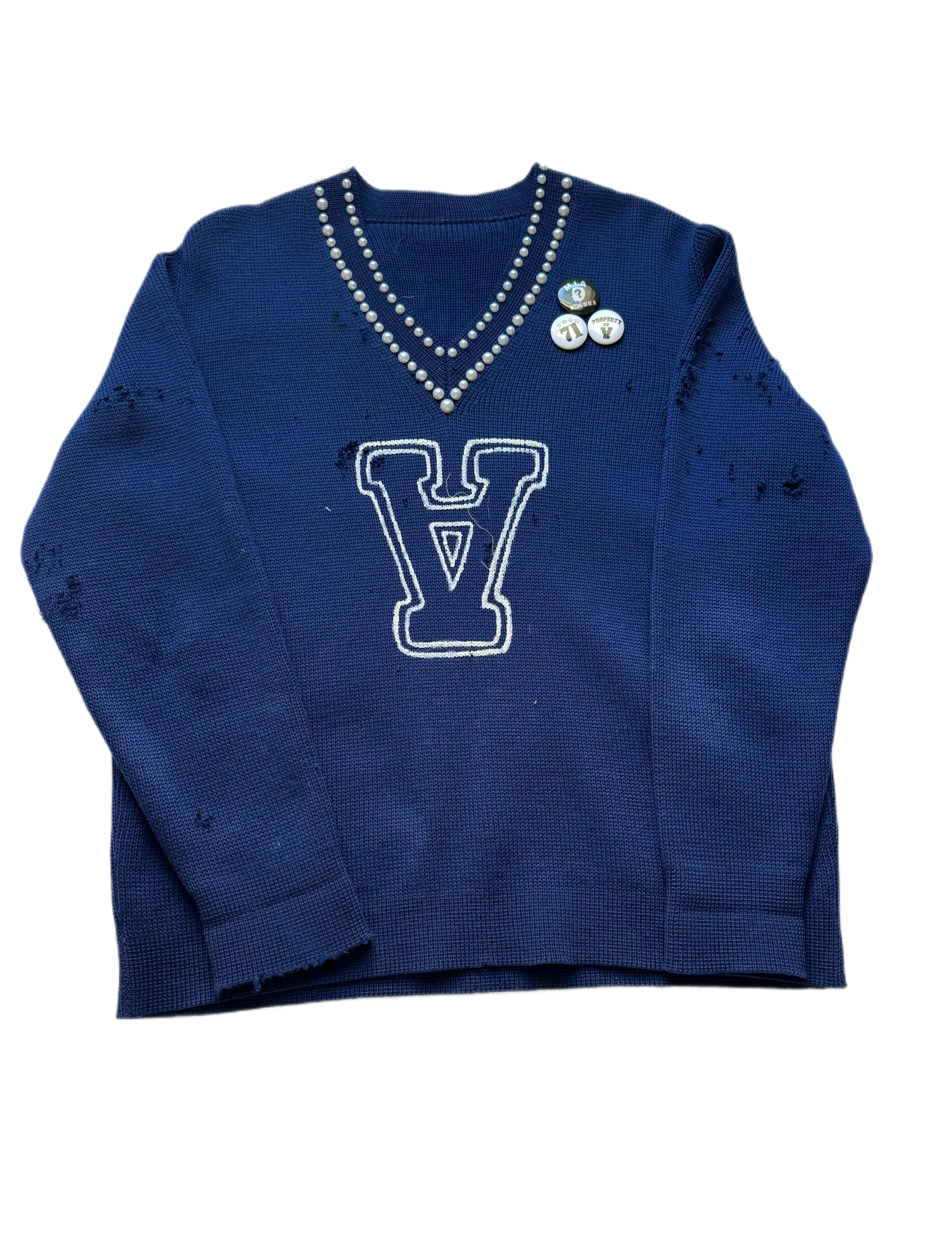 1 of 1 pearl knitted sweater
