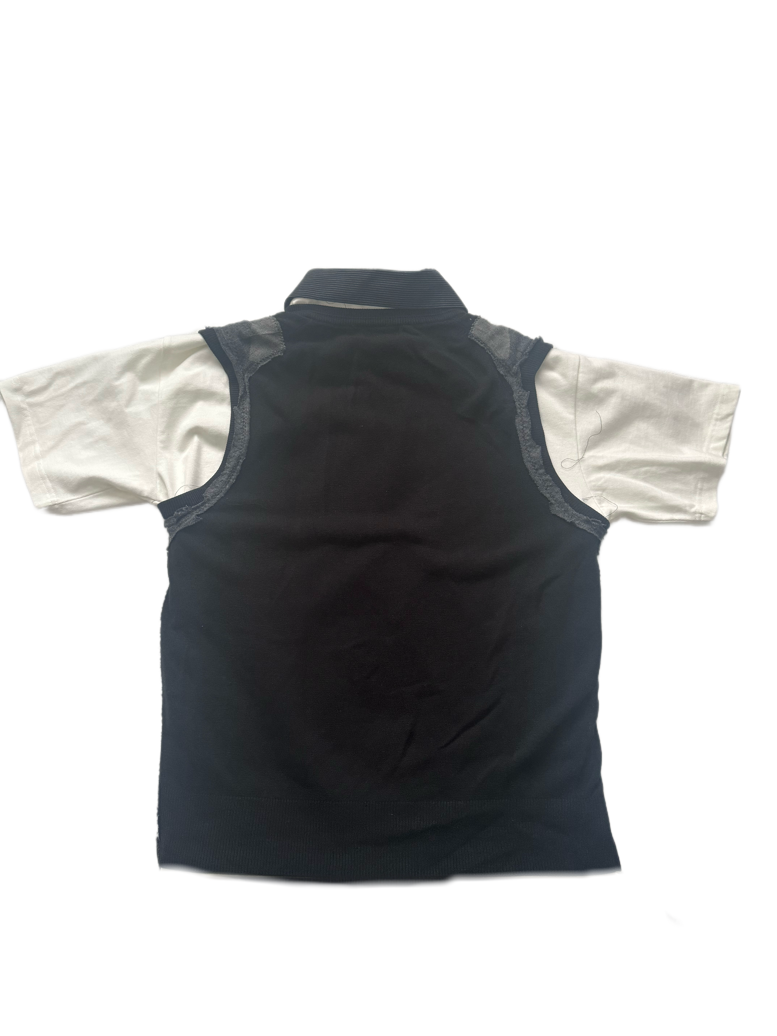 1 of 1 vest collar shirt
