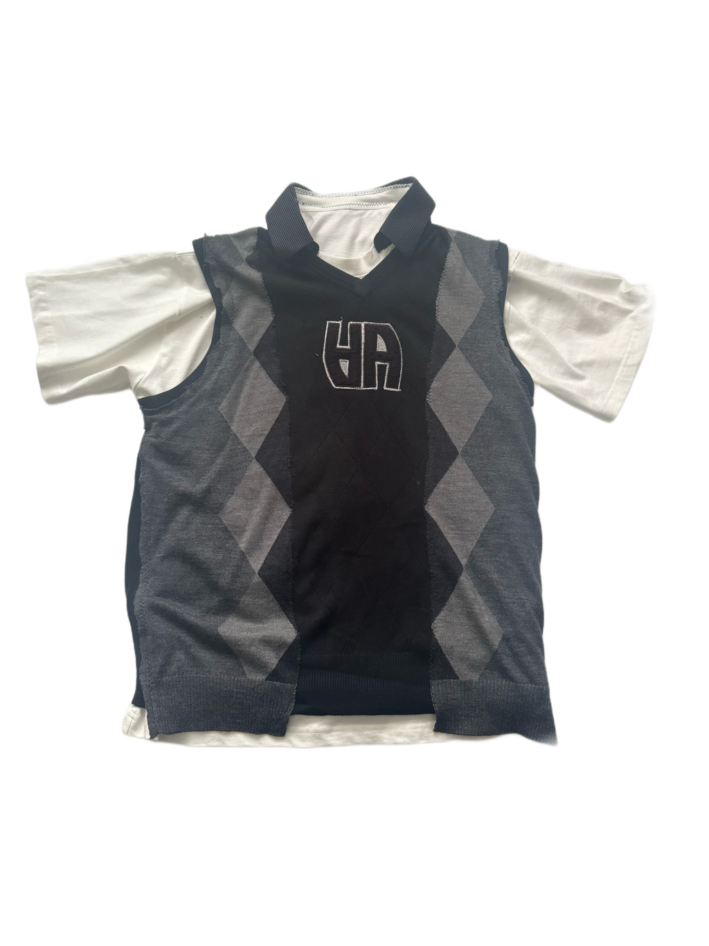 1 of 1 vest collar shirt